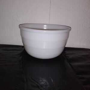 Vintage General Electric (GE) White Ribbed Milk Glass Mixing Bowl